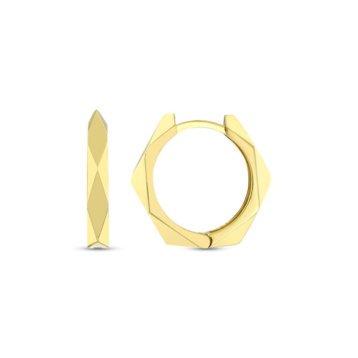 Altın Halka Küpe - 14K - 2.41gr