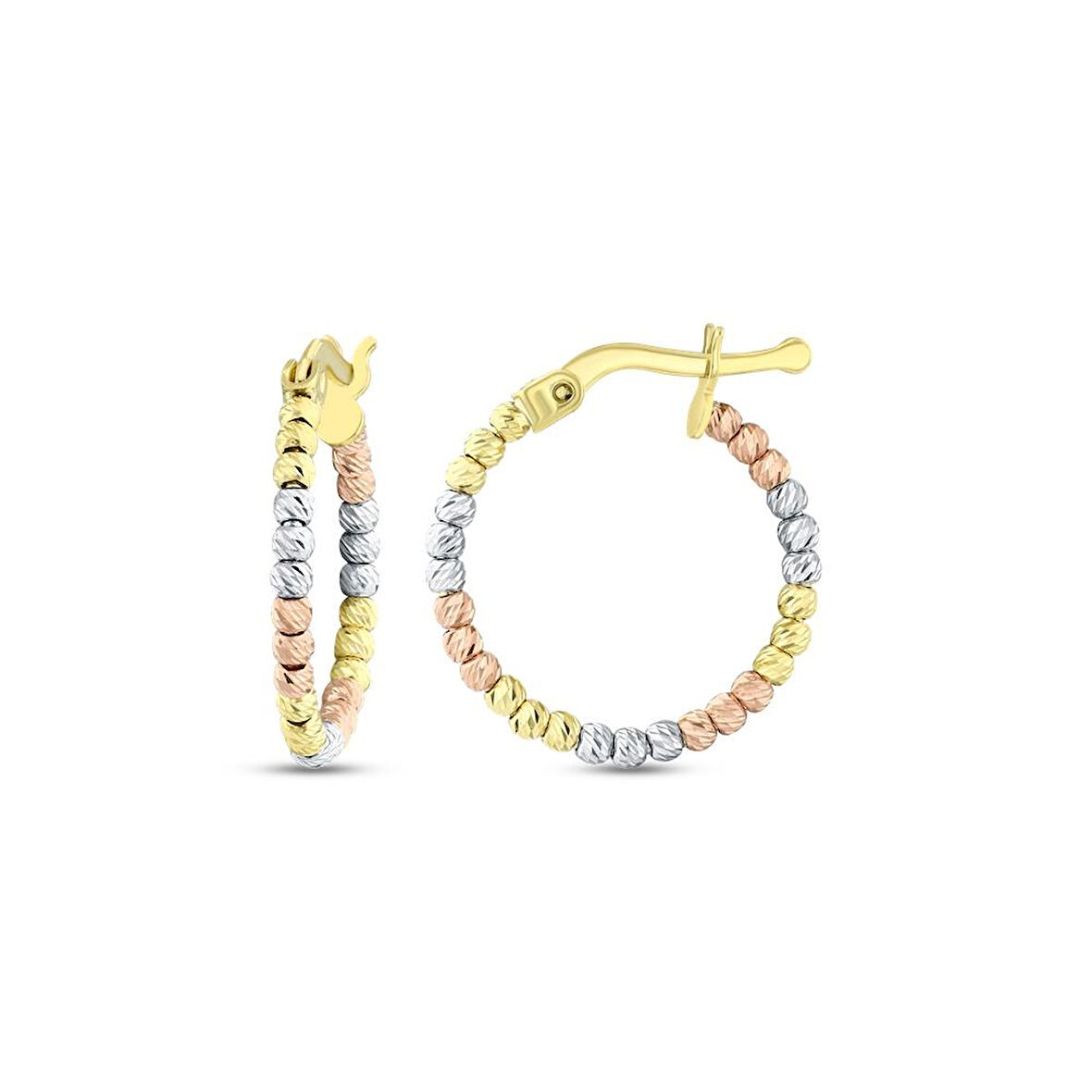 Altın Halka Küpe - 14K - 2.53gr