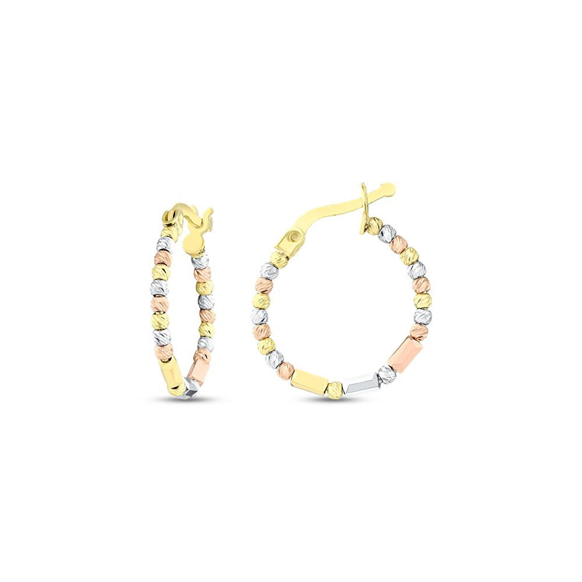 Altın Halka Küpe - 14K - 2.62gr