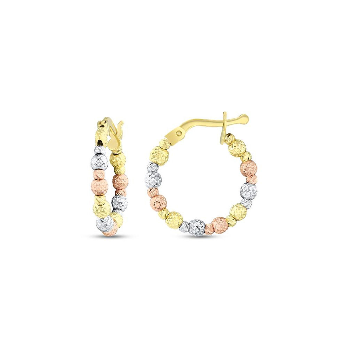 Altın Halka Küpe - 14K - 2.90gr