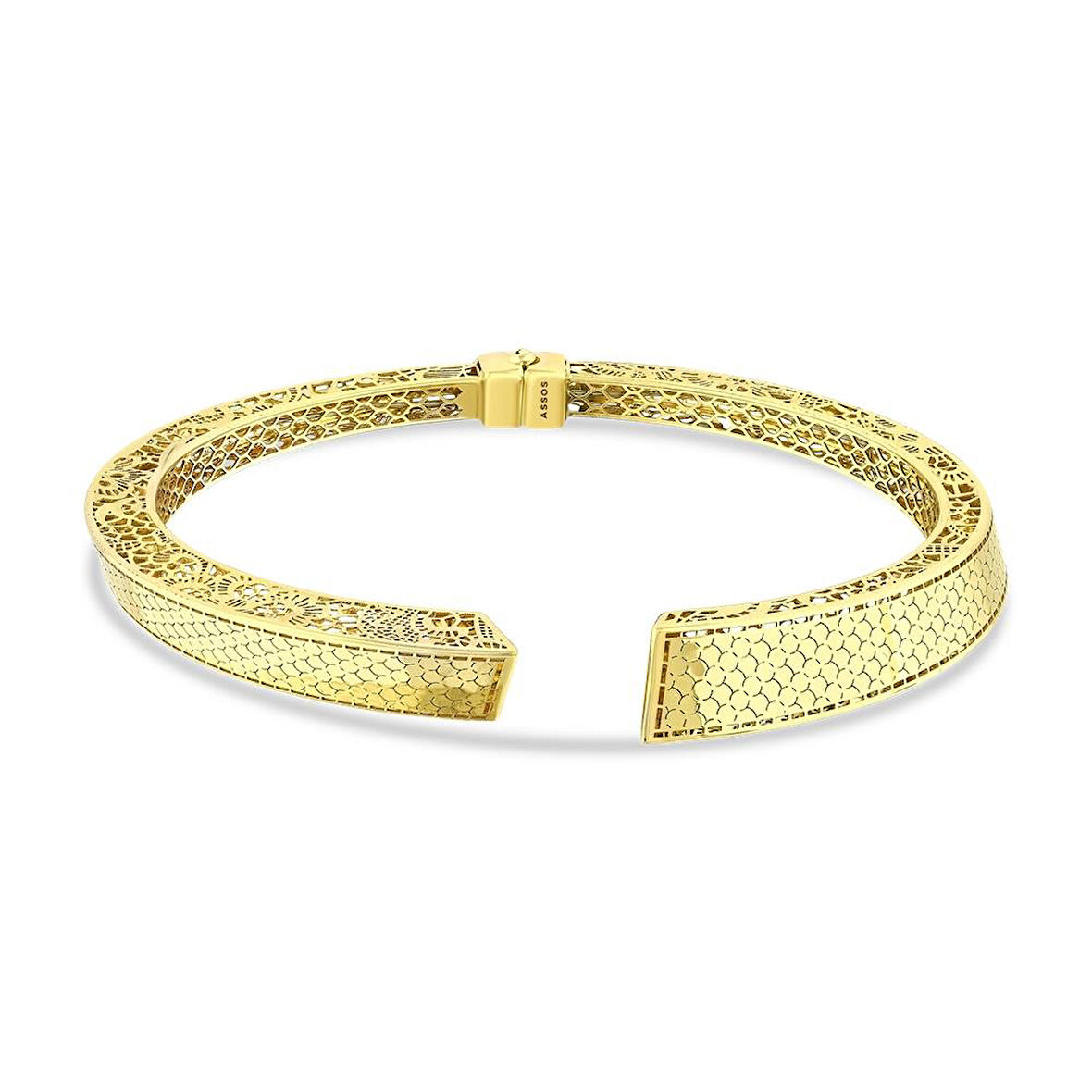 Altın Tasarım Kelepçe - 14K - 7.54gr