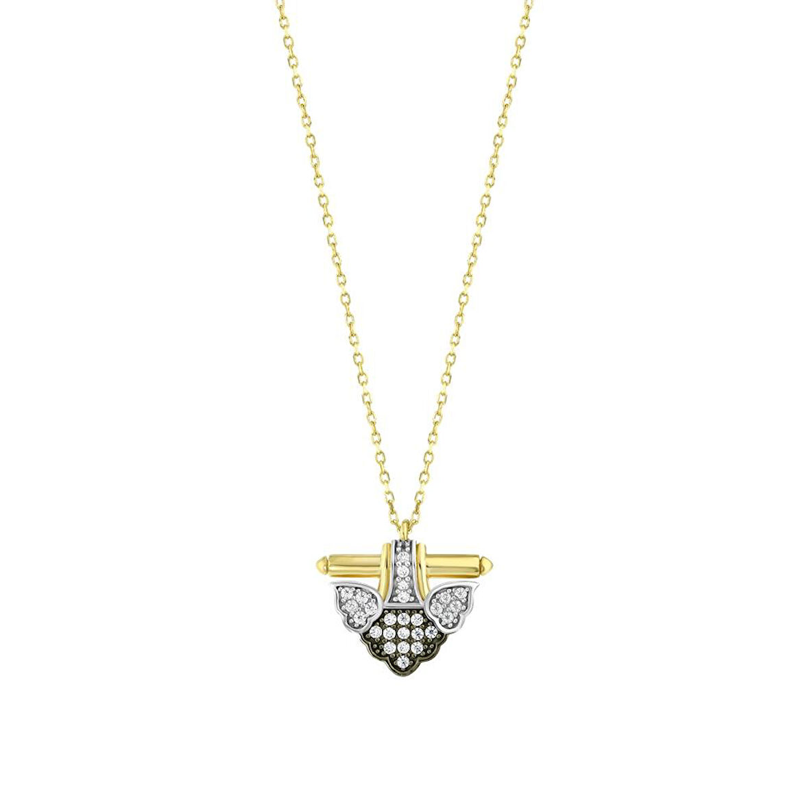 Tasarım Altın Kolye - 14K - 2.11gr