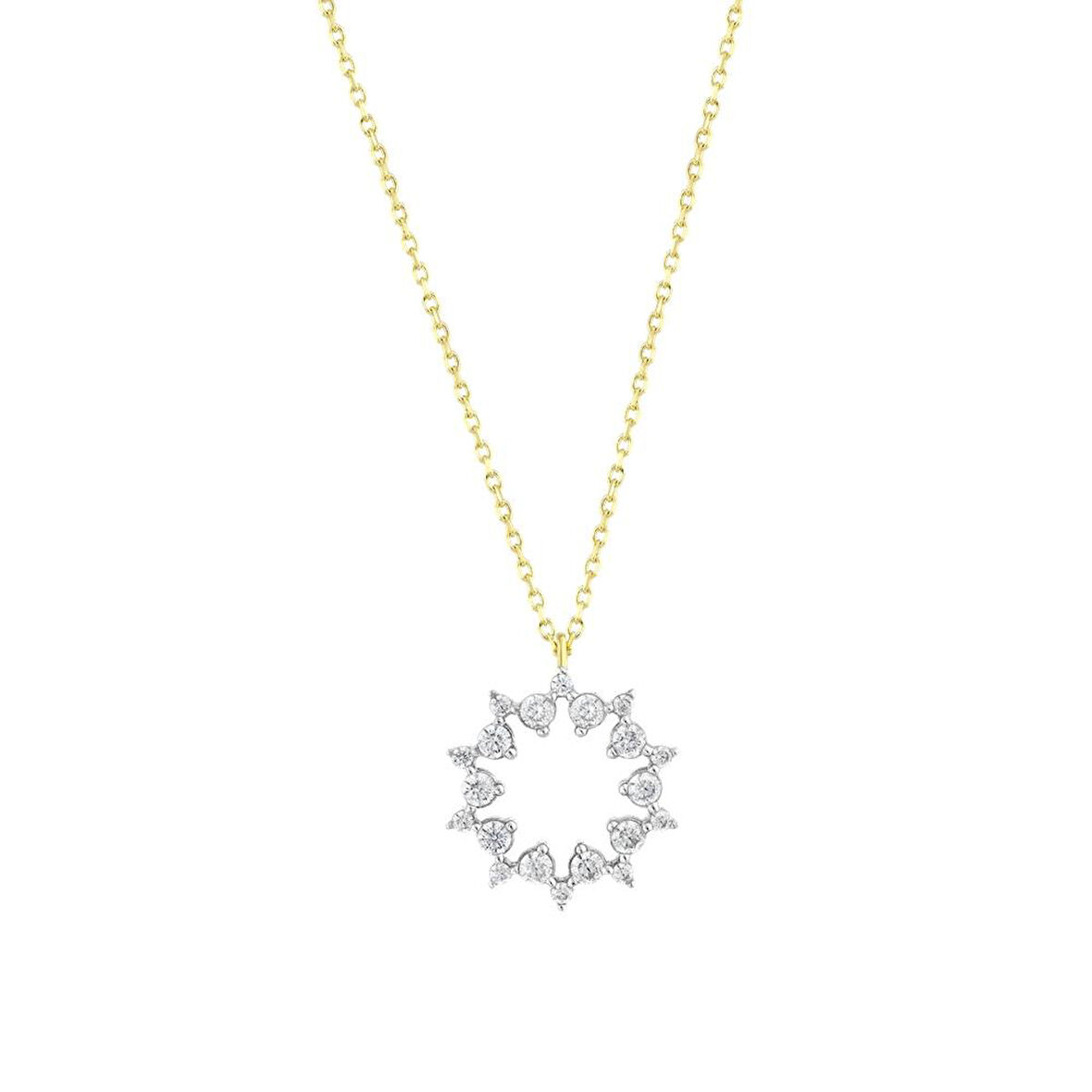 Taşlı Altın Kolye - 14K - 2.34gr