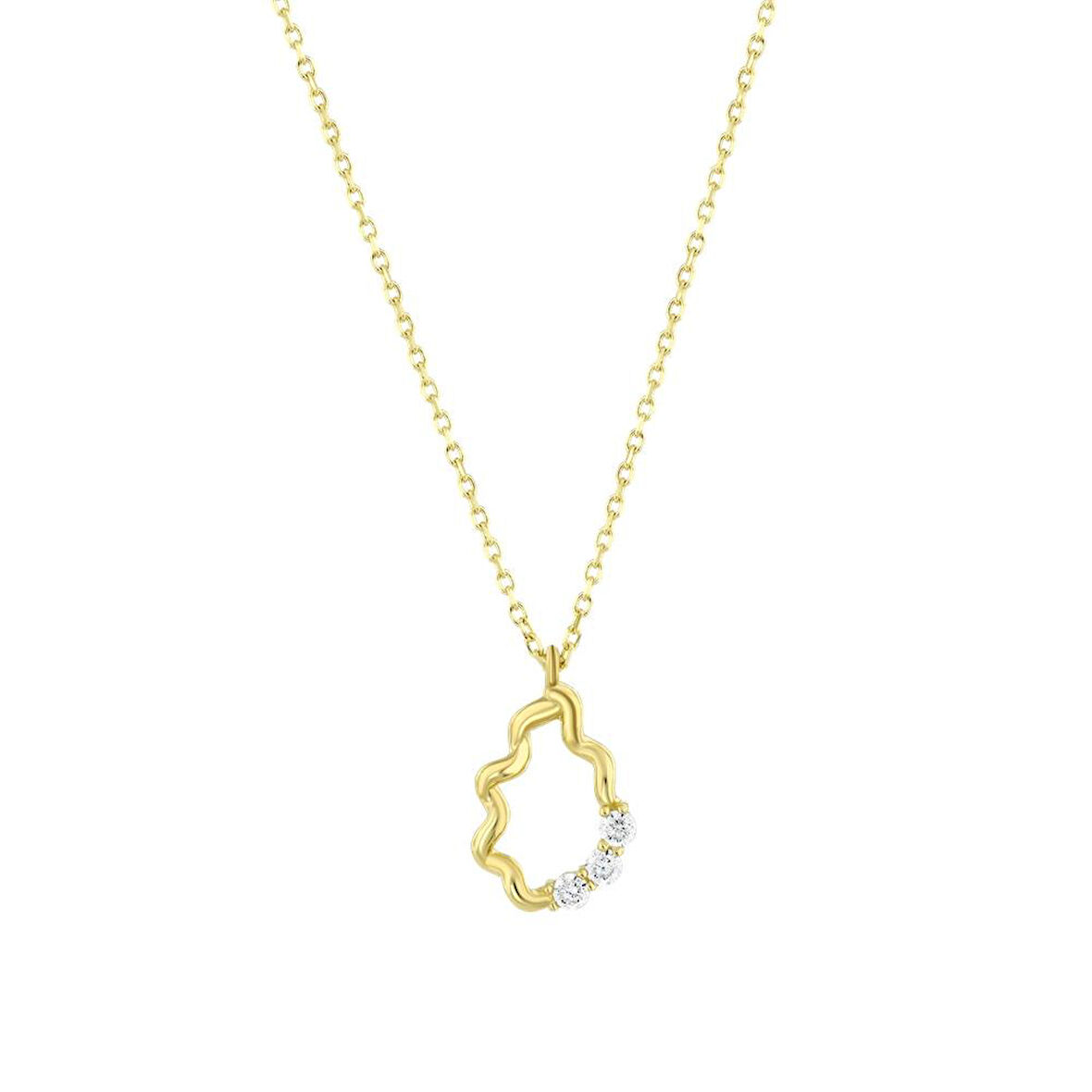 Tasarım Altın Kolye - 14K - 1.46gr