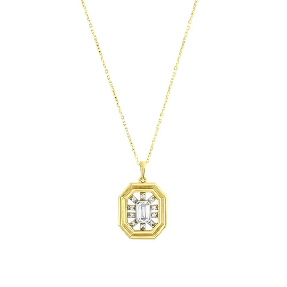 Baget Altın Kolye - 14K - 2.41gr