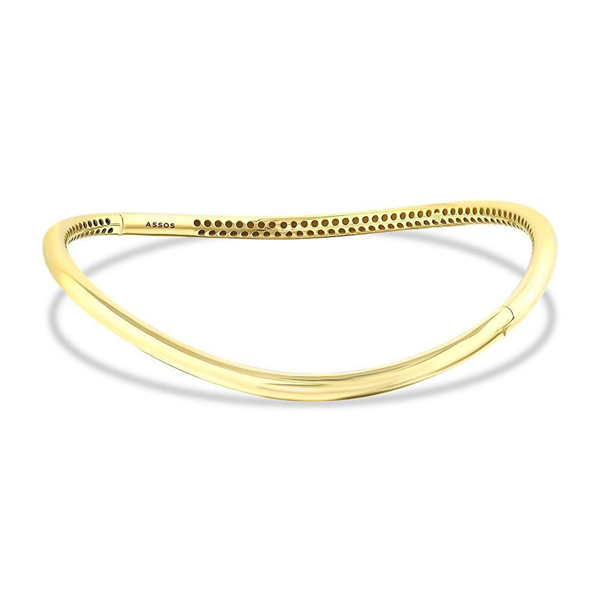 Altın Tasarım Kelepçe - 14K - 6.16gr