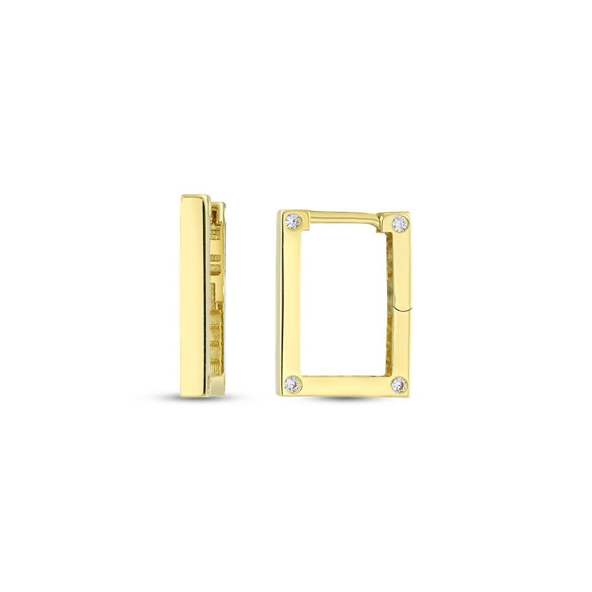 Tasarım Altın Küpe - 14K - 2.71gr