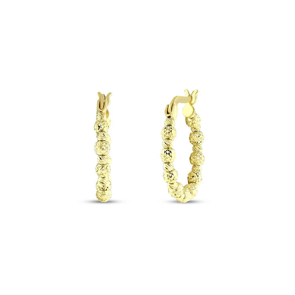 Dorika Toplu Altın Halka Küpe - 14K - 2.93gr