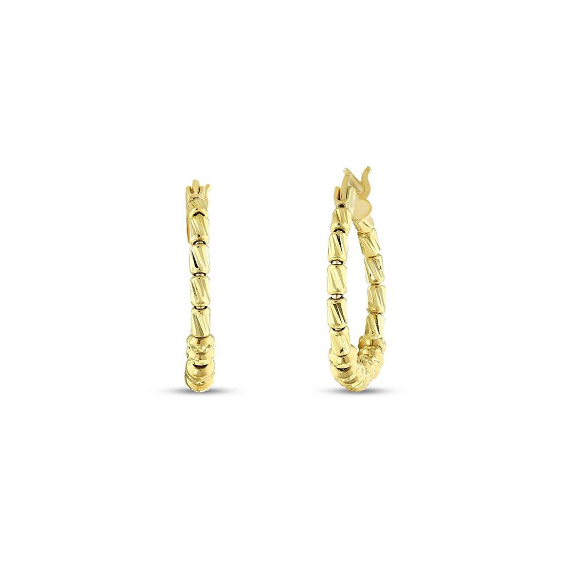 Dorika Toplu Altın Halka Küpe - 14K - 2.84gr