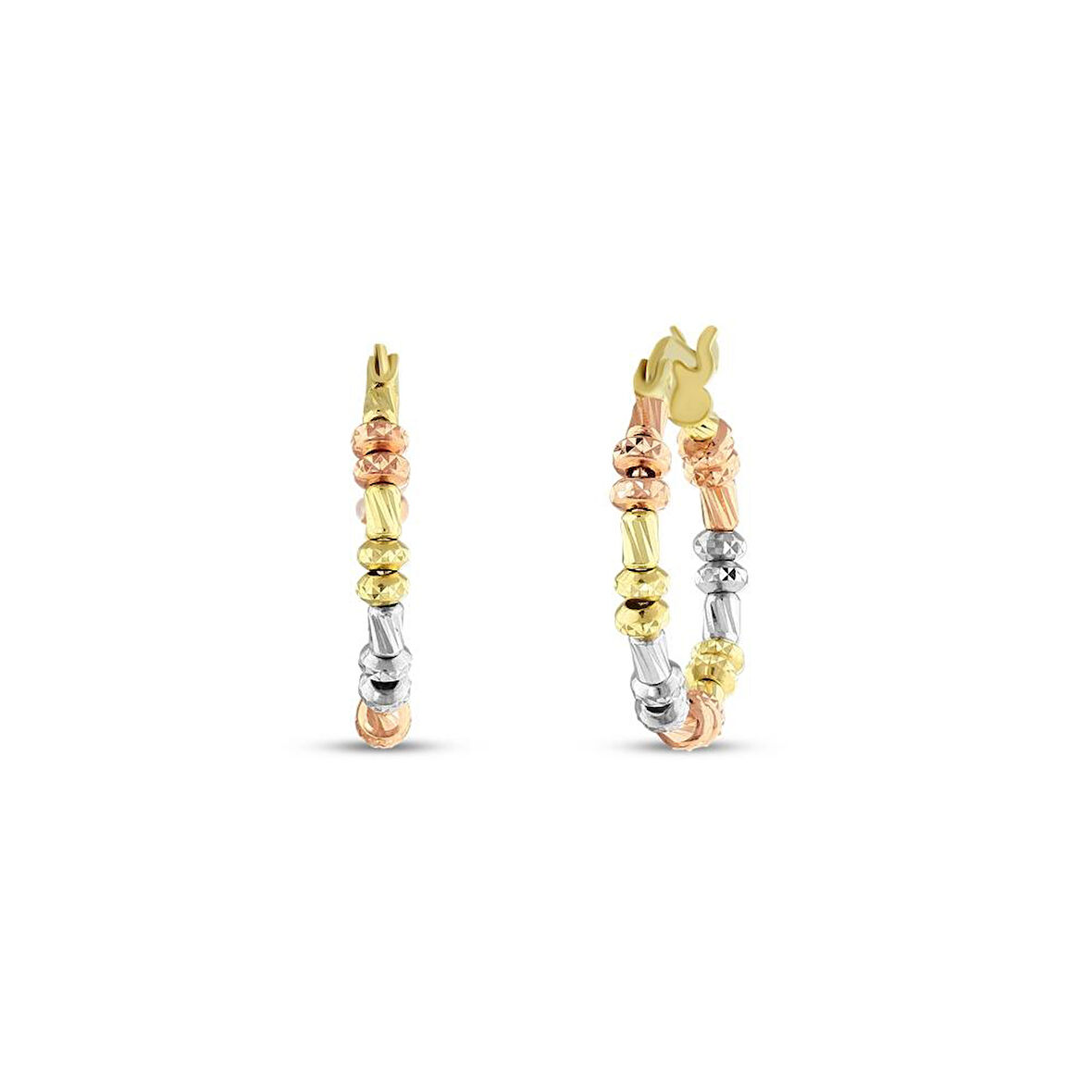 Dorika Toplu Altın Halka Küpe - 14K - 3.29gr