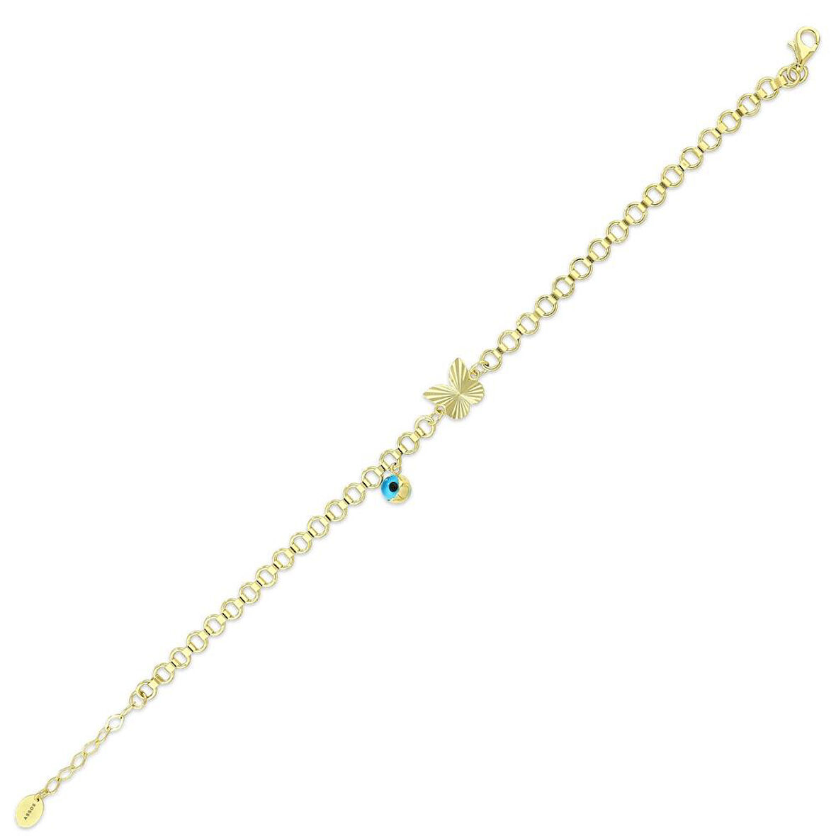 Kelebek Figürlü Tasarım Bileklik - 14K - 3.41gr