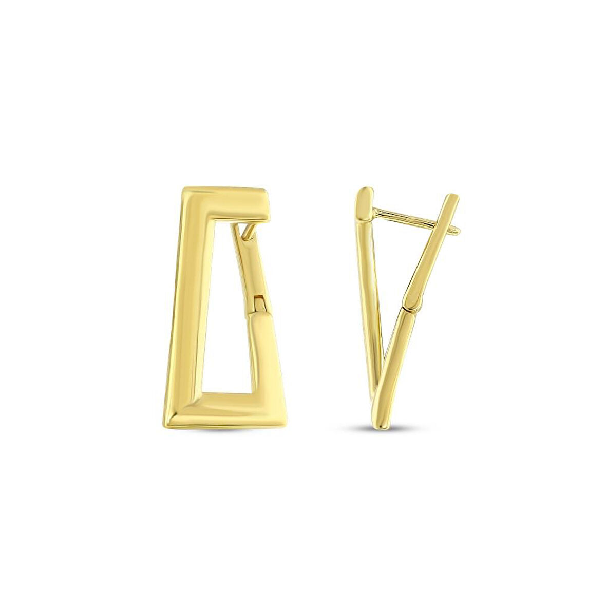 Altın Tasarım Küpe - 14K