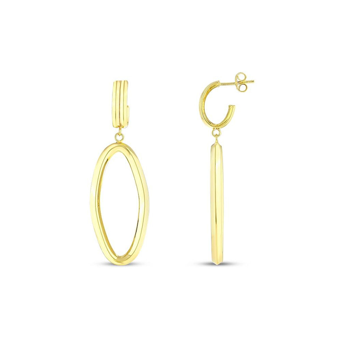 Tasarım Altın Küpe - 14K - 3.23gr