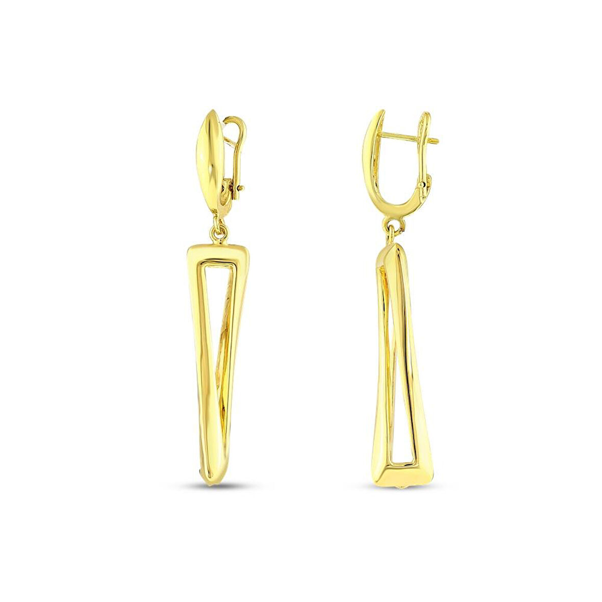 Tasarım Altın Küpe - 14K - 5.91gr