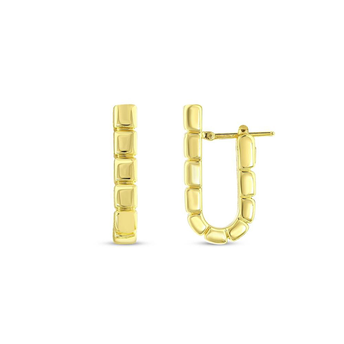 Tasarım Altın Küpe - 14K - 3.76gr