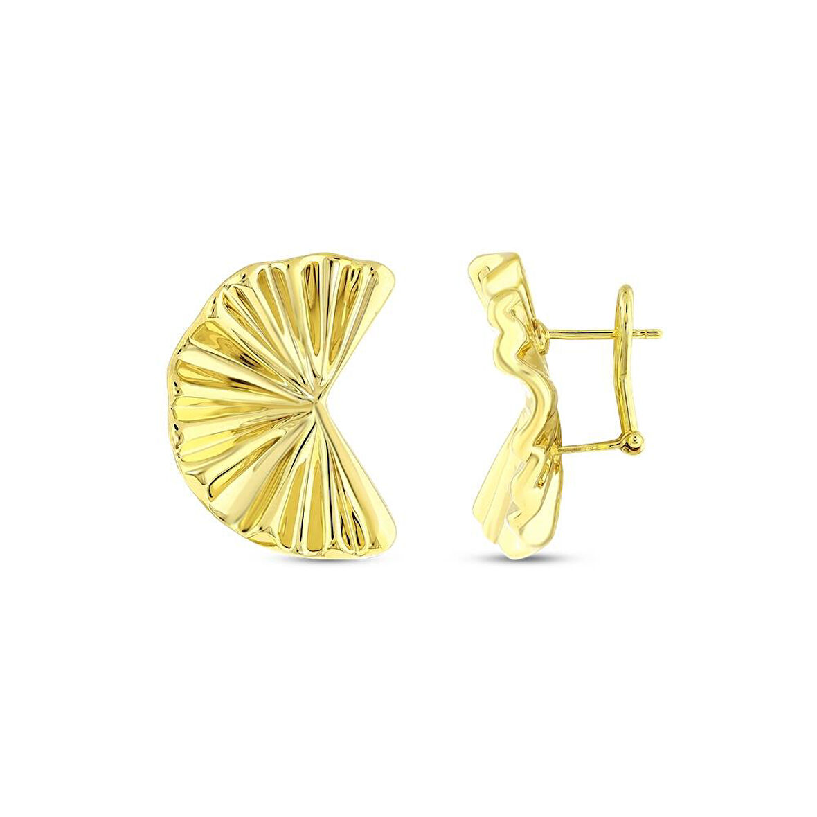 Tasarım Altın Küpe - 14K - 7.00gr