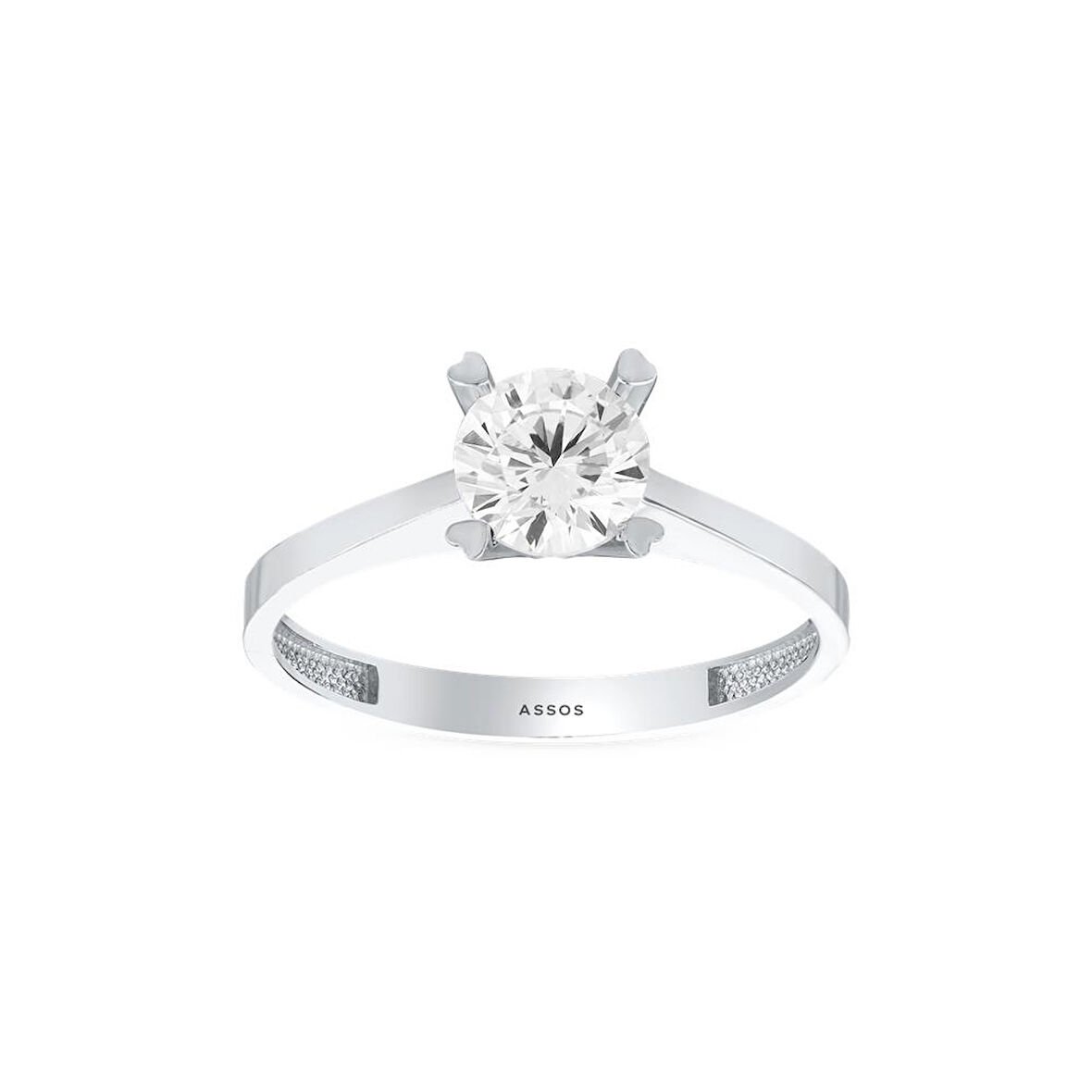 Altın Tektaş Yüzük - 14K - 2.30gr