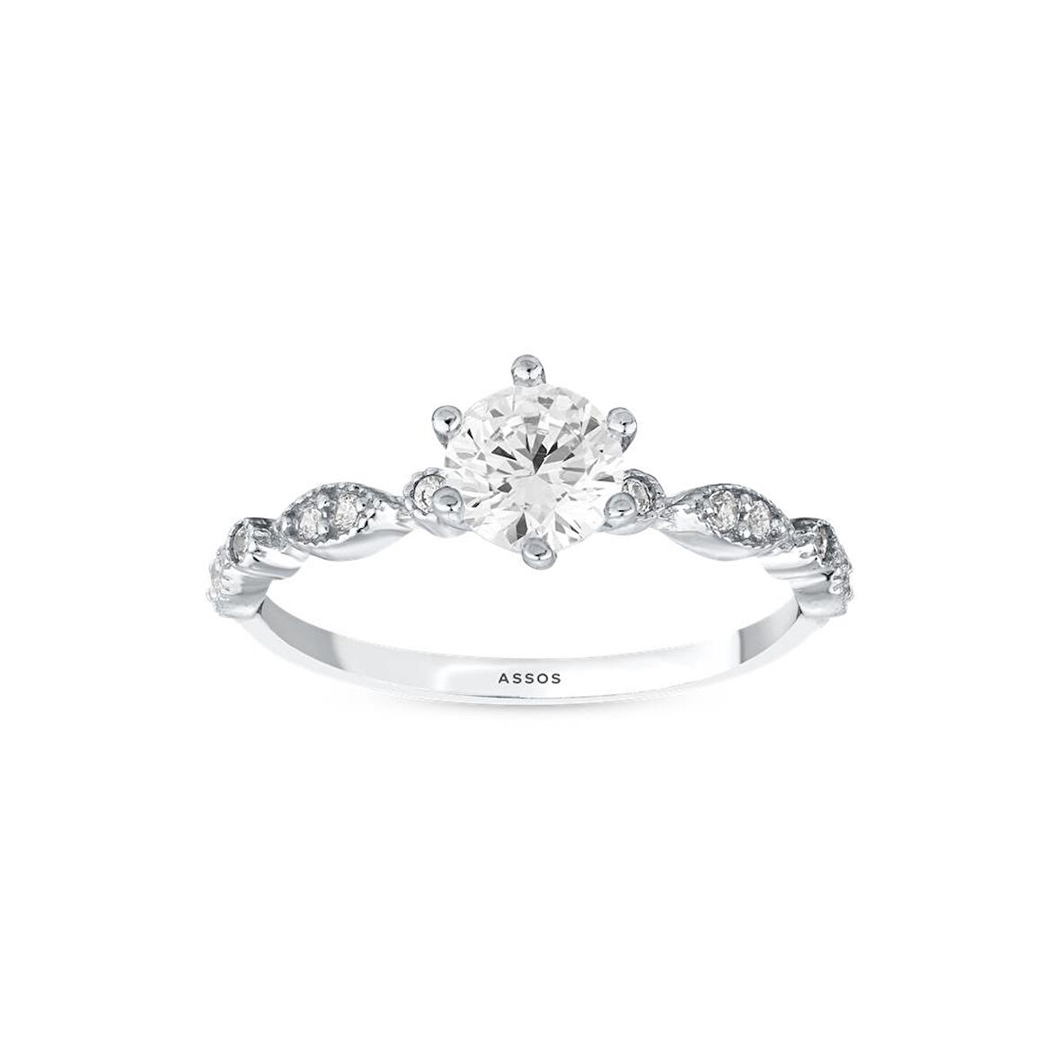 Altın Tektaş Yüzük - 14K - 1.98gr