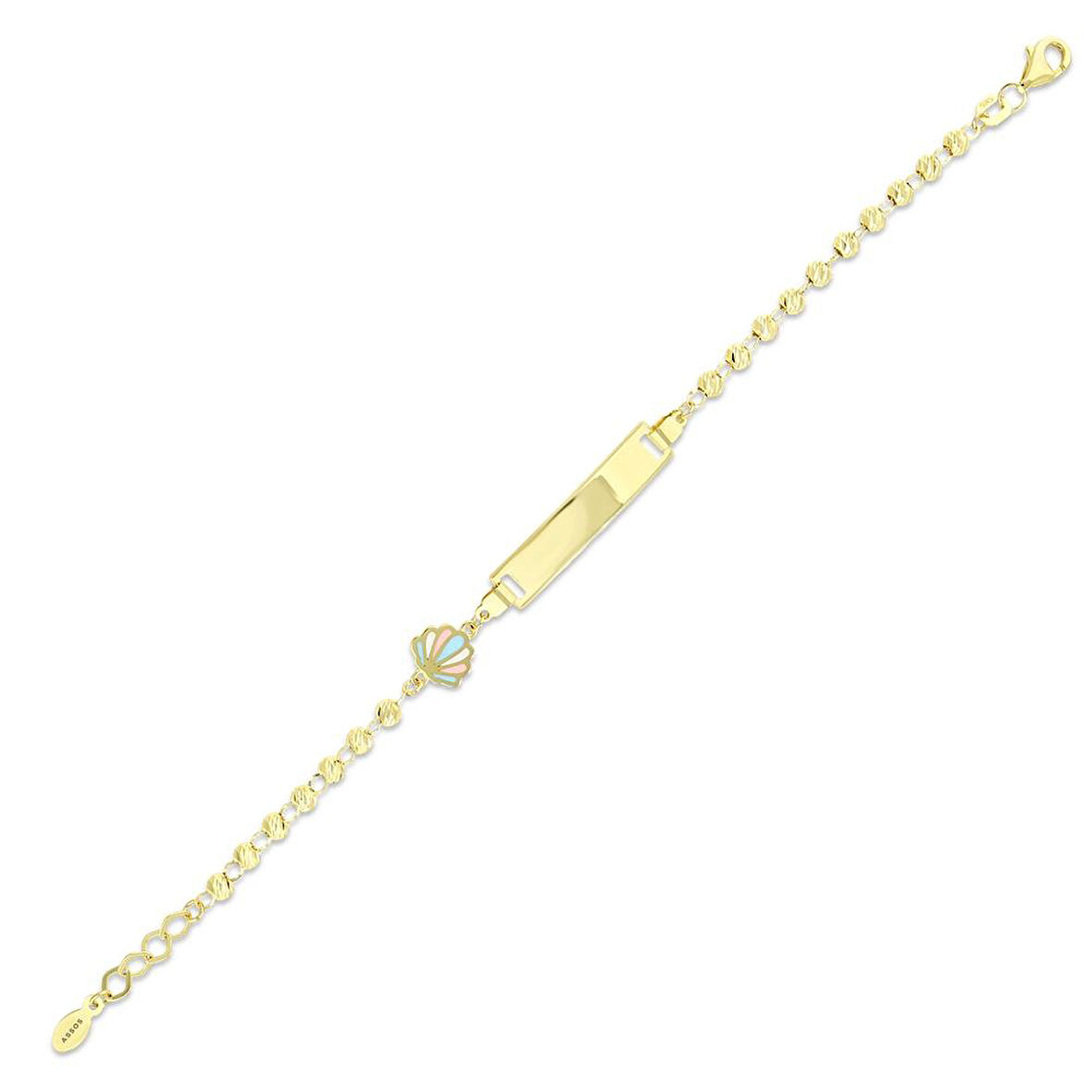 Figürlü Altın Çocuk Künye - 14K