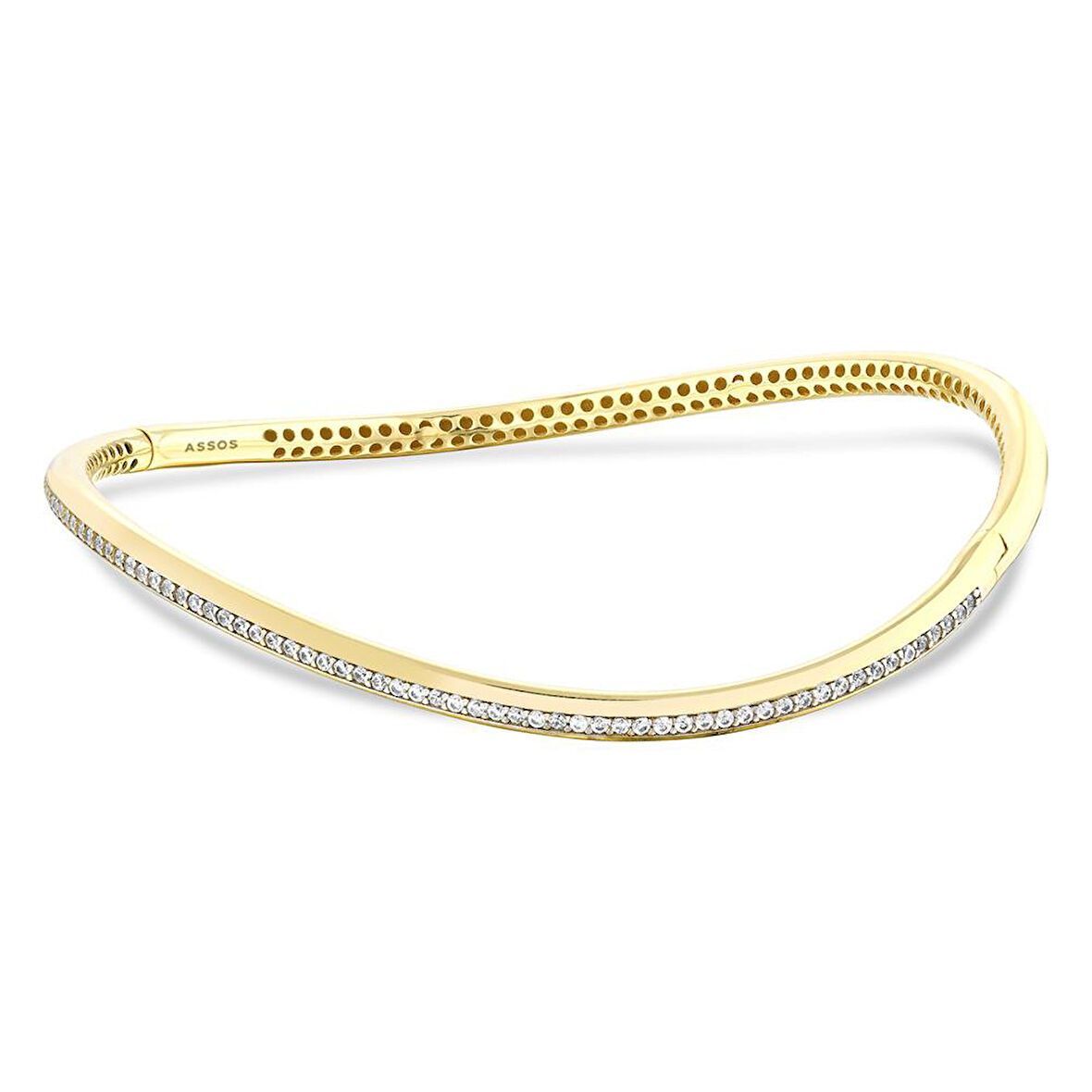 Altın Tasarım Kelepçe Bilezik - 14K