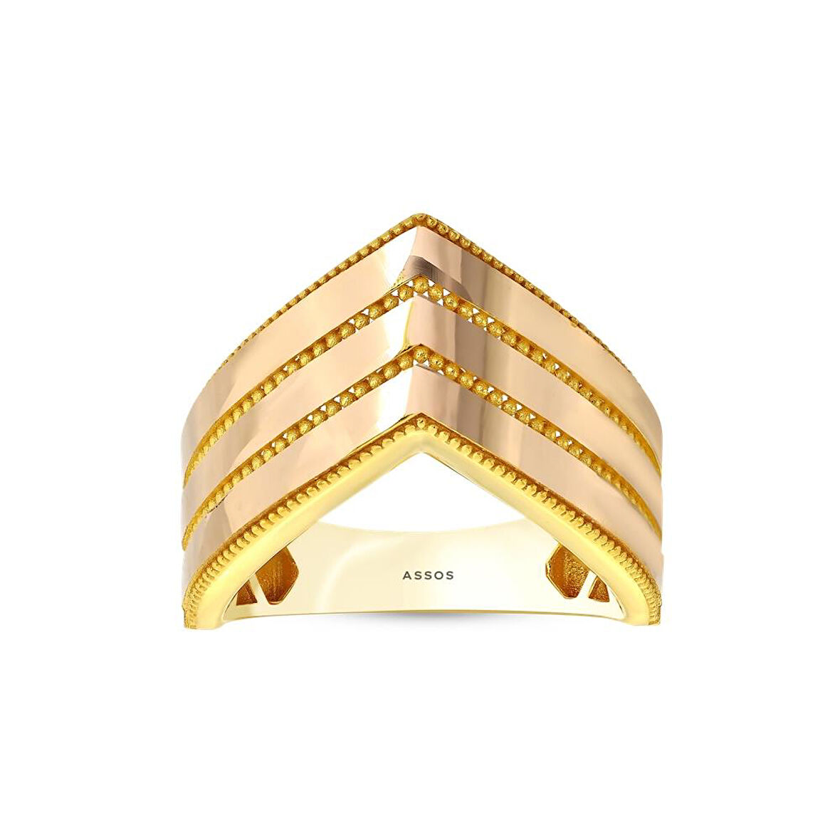 Tasarım Altın Yüzük - 14K - 3.67gr