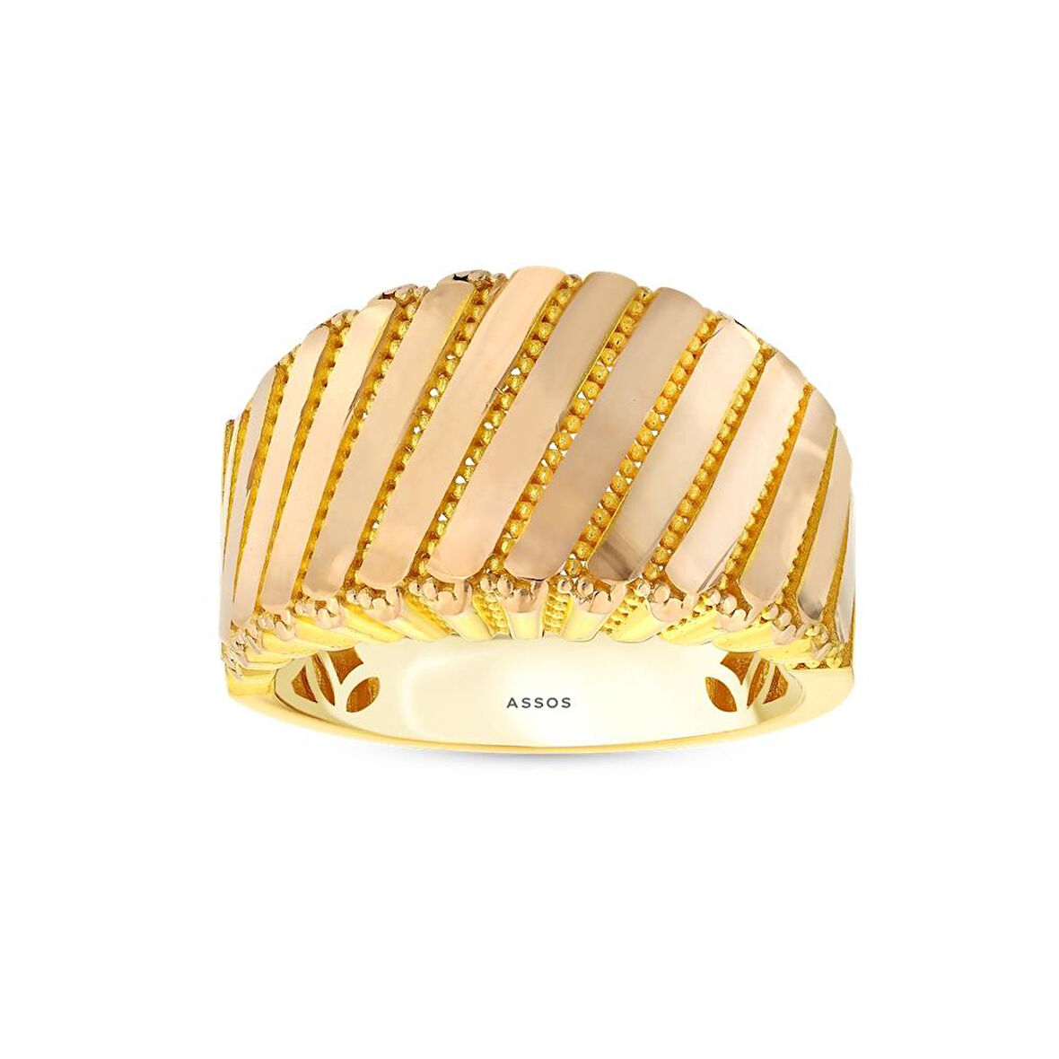 Tasarım Altın Yüzük - 14K - 4.36gr