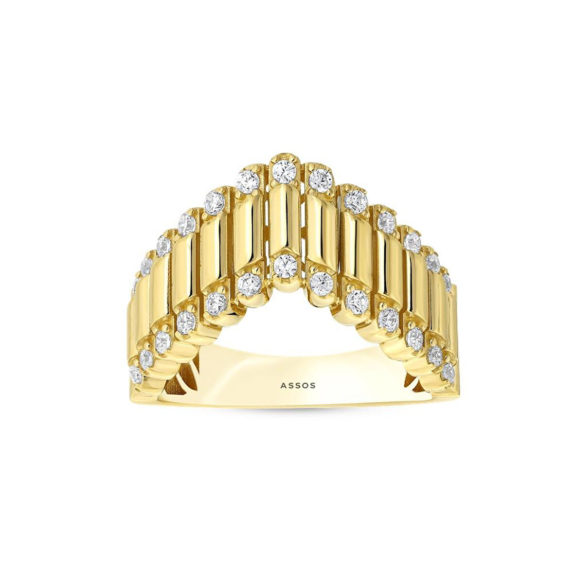 Tasarım Altın Yüzük - 14K - 3.70gr