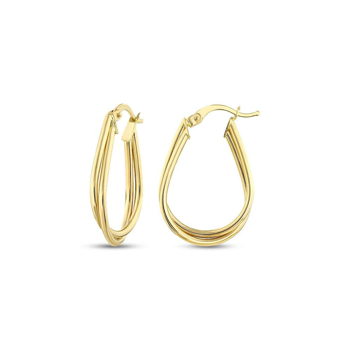 Altın Tasarım Küpe - 14K