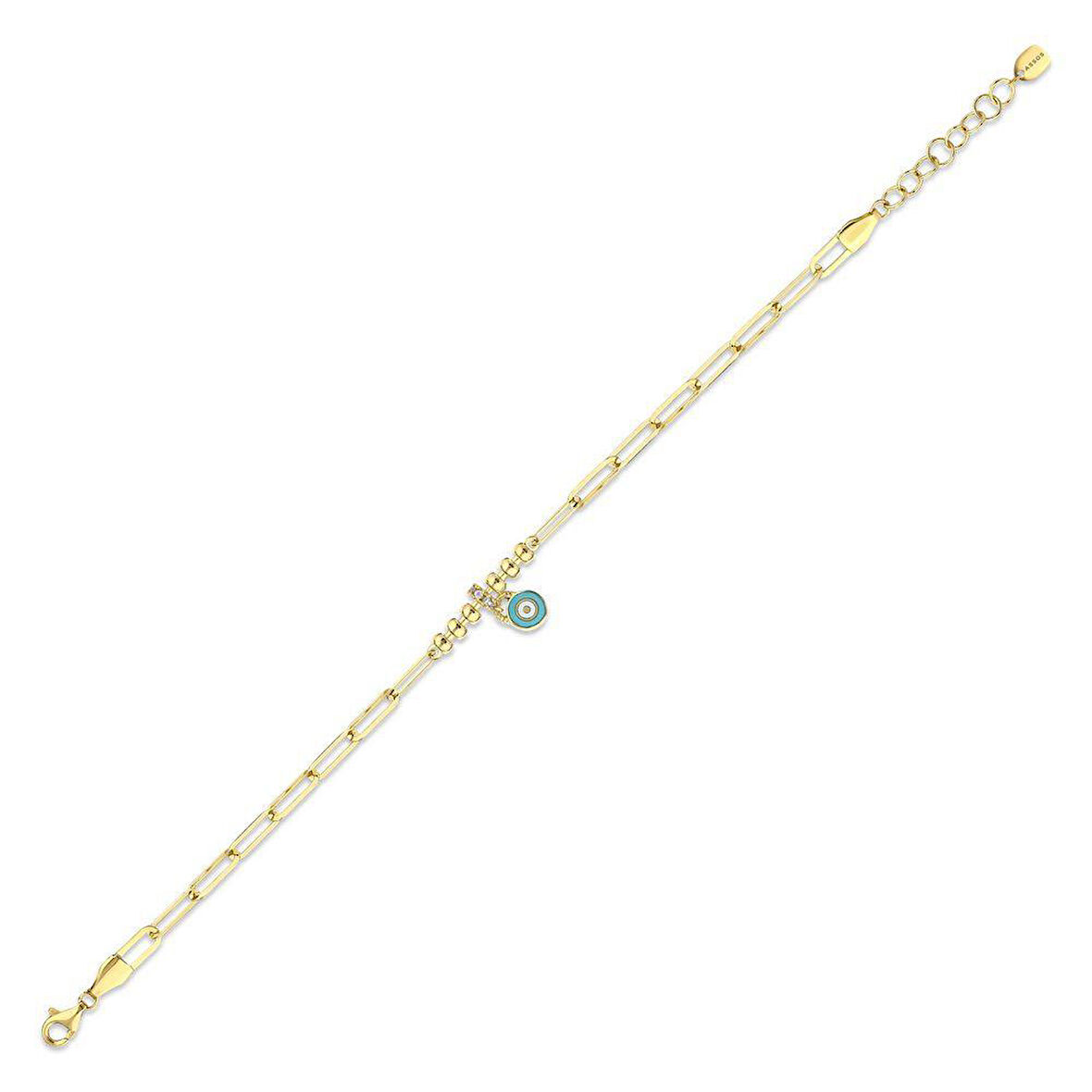 Altın Nazar Boncuklu Bileklik - 14K