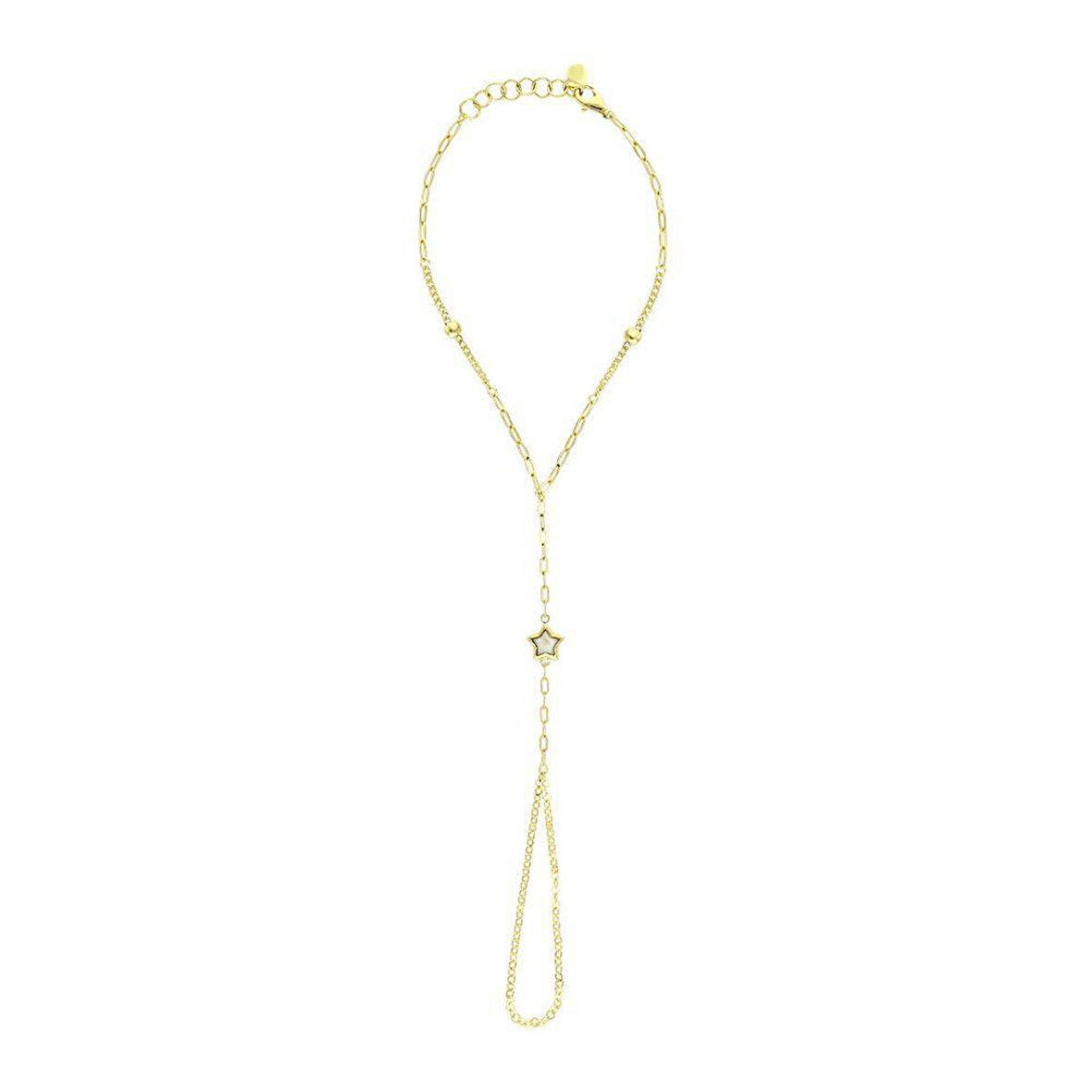 Altın Yıldız Figürlü Şahmeran Bileklik - 14K