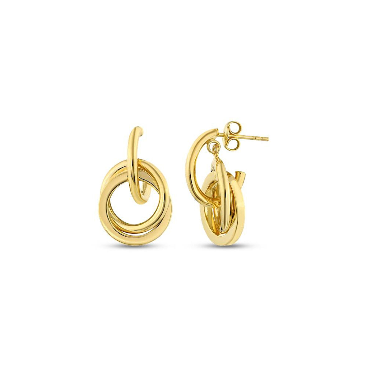 Altın Tasarım Küpe - 14K