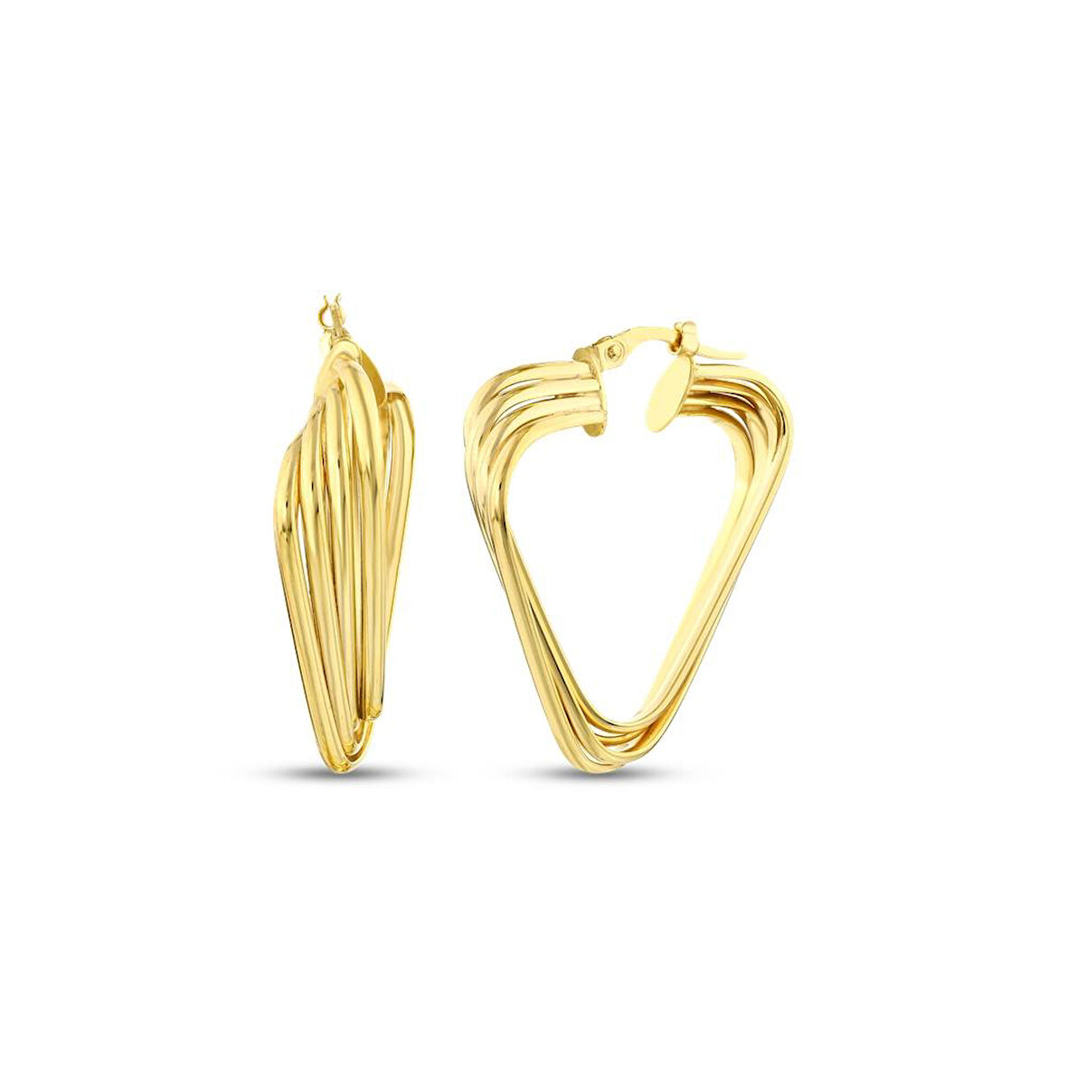 Altın Tasarım Küpe - 14K