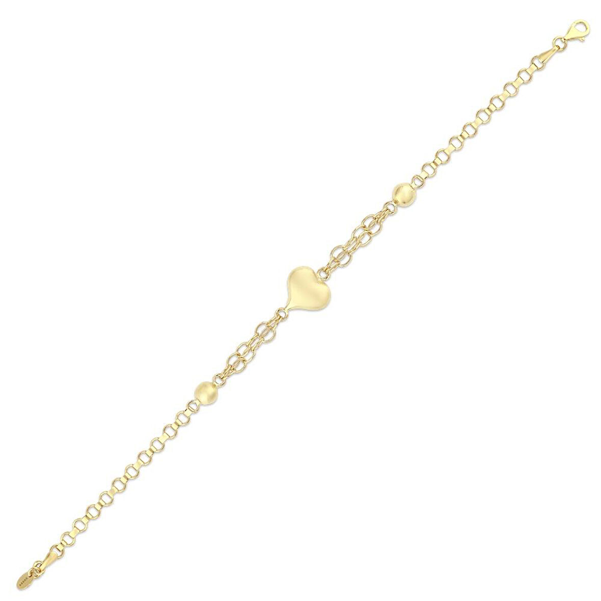 Altın Kalp Figürlü Bileklik - 14K