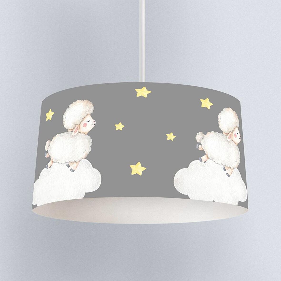 Çocuk Odası Dijital Baskılı Sarkıt Avize Model 323