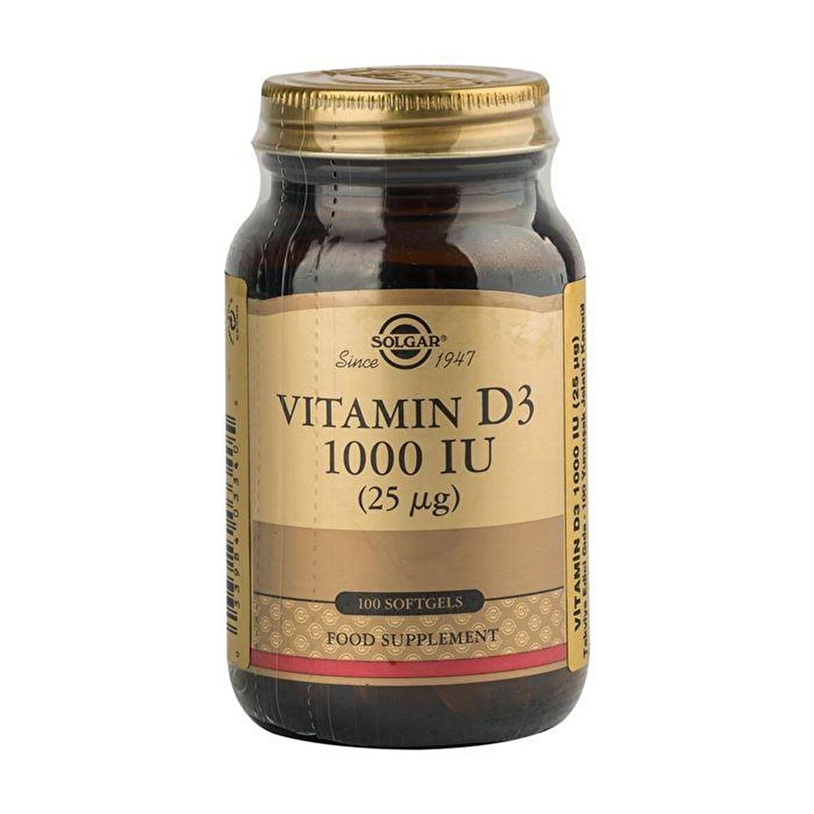 Solgar Vitamin D3 1000 IU 100 Tablet