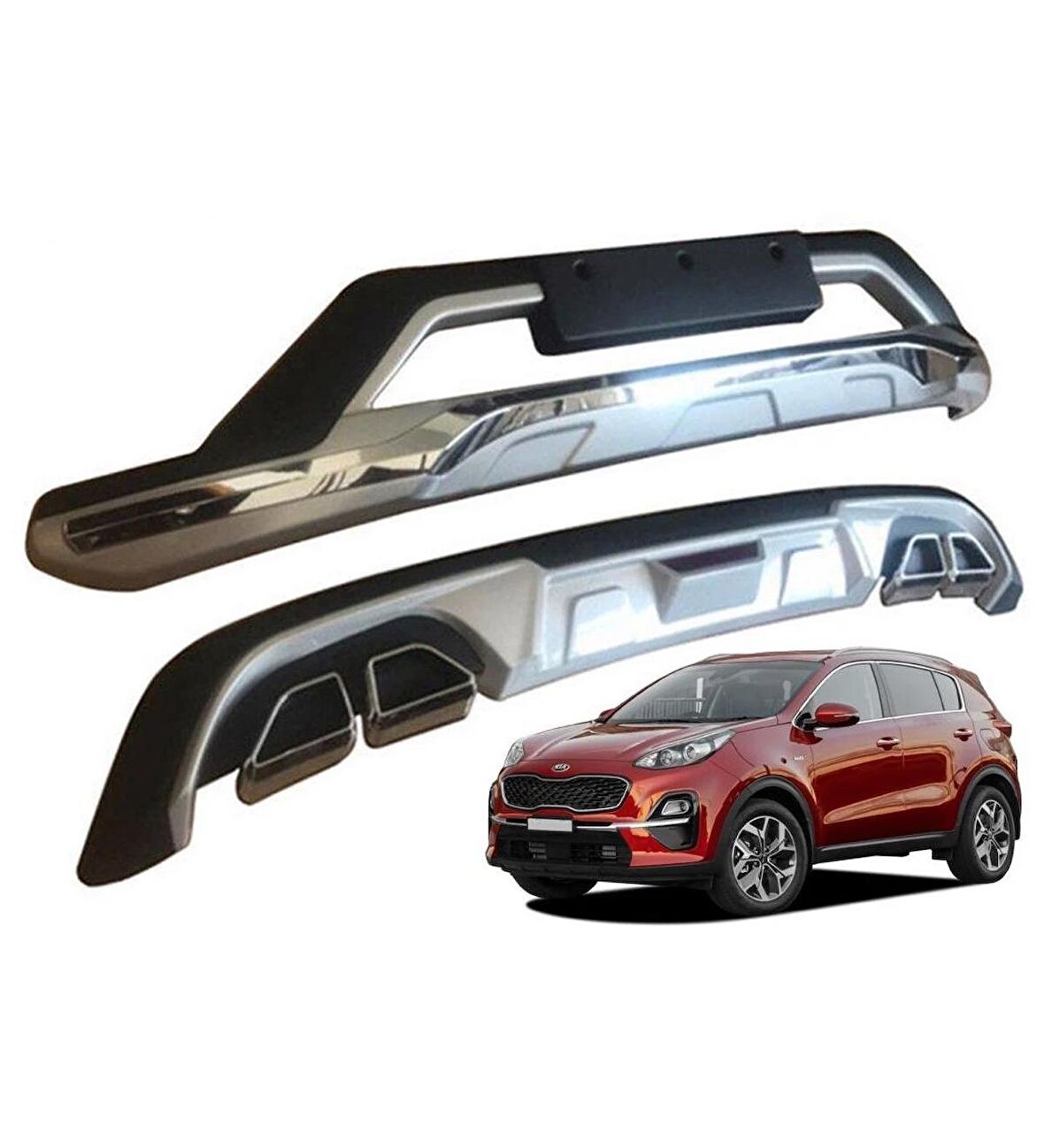 Kia Sportage Ön-Arka Tampon Koruması  2018-2021 Arası Uyumlu