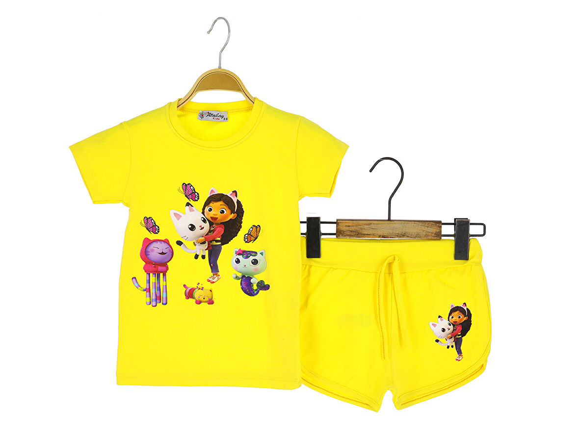 Kız Çocuk Şortlu Takım