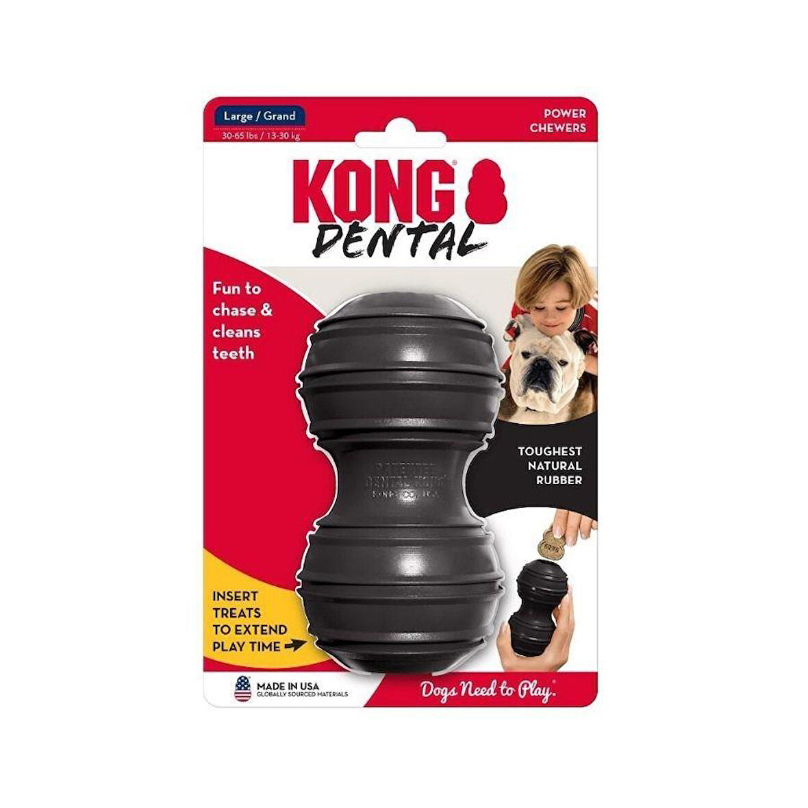 Kong Extreme Dental Diş Temizliği Sağlayan Köpek Oyuncağı Ultra Sert L