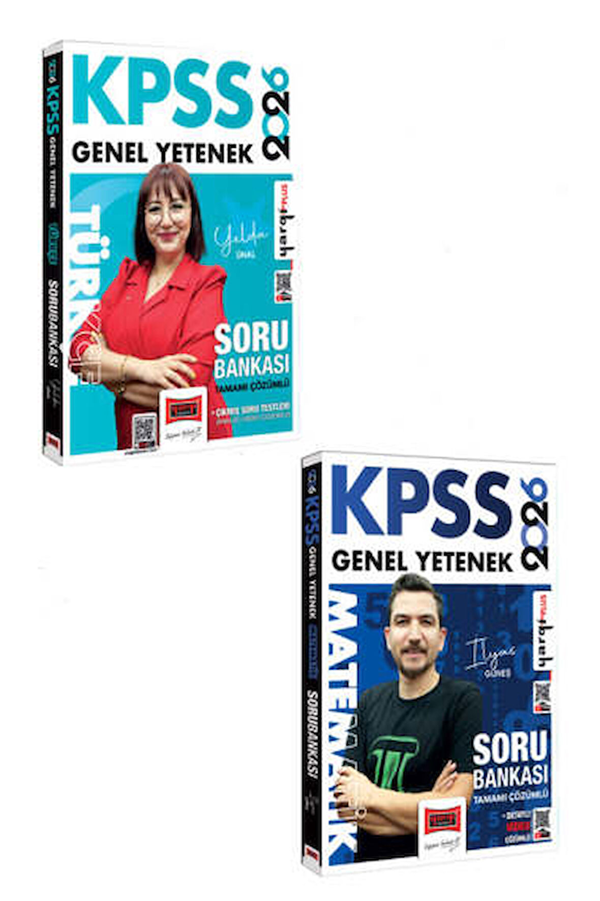 Yargı Yayınları 2026 KPSS Genel Yetenek Türkçe-Matematik Tamamı Çözümlü Soru Bankası Seti (2 Kitap)