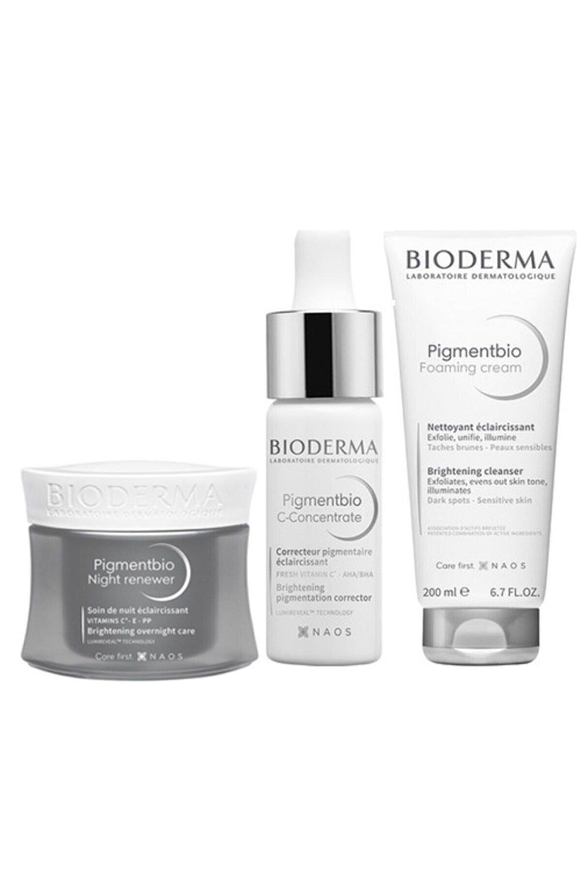 Bioderma Pigmentbio Leke Serisi | Gece Kremi + Serum + Temizleme Jeli Orijinal