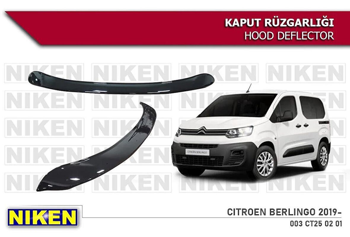 Citroen Berlingo Kaput Rüzgarlığı Koruyucu 2018 sonrası