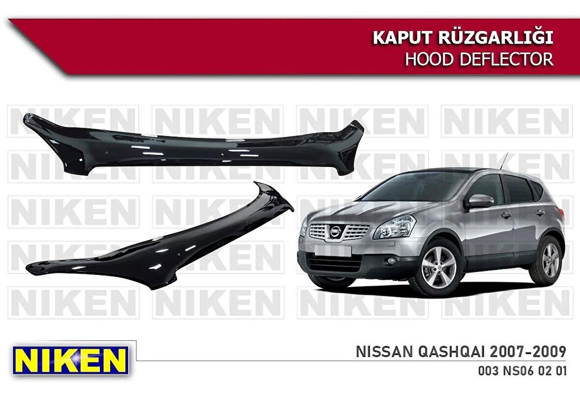 Nissan Qashqai Kaput Rüzgarlığı Koruyucu 2007-2010 arası