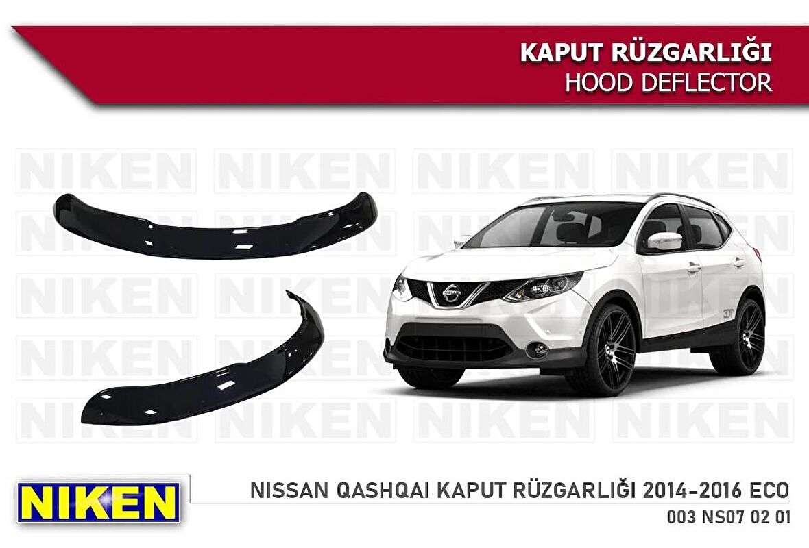 Nissan Qashqai Kaput Rüzgarlığı Koruyucu 2014-2016 arası