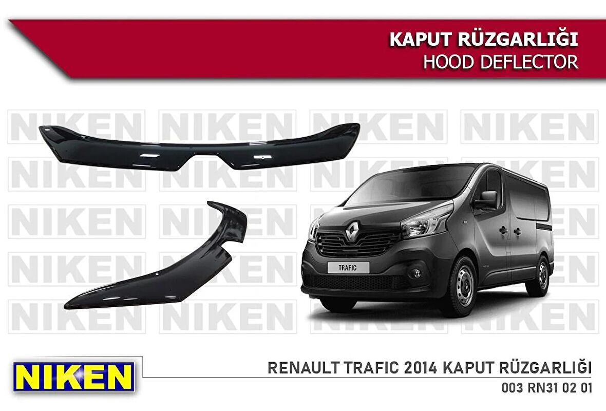 Renault Trafic Kaput Rüzgarlığı Koruyucu 2014 sonrası