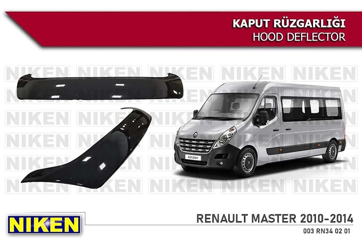 Renault Master Kaput Rüzgarlığı Koruyucu 2010-2014 arası