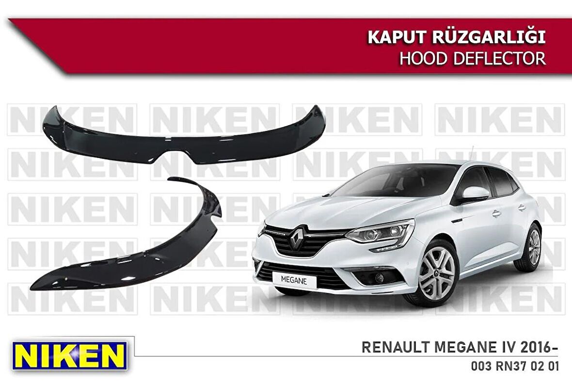 Renault Megane 4 Kaput Rüzgarlığı Koruyucu 2016 sonrası