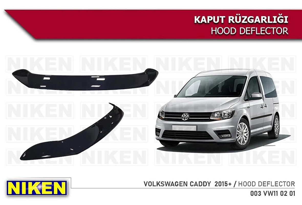 Vw Caddy Kaput Rüzgarlığı Koruyucu 2015-2020 arası