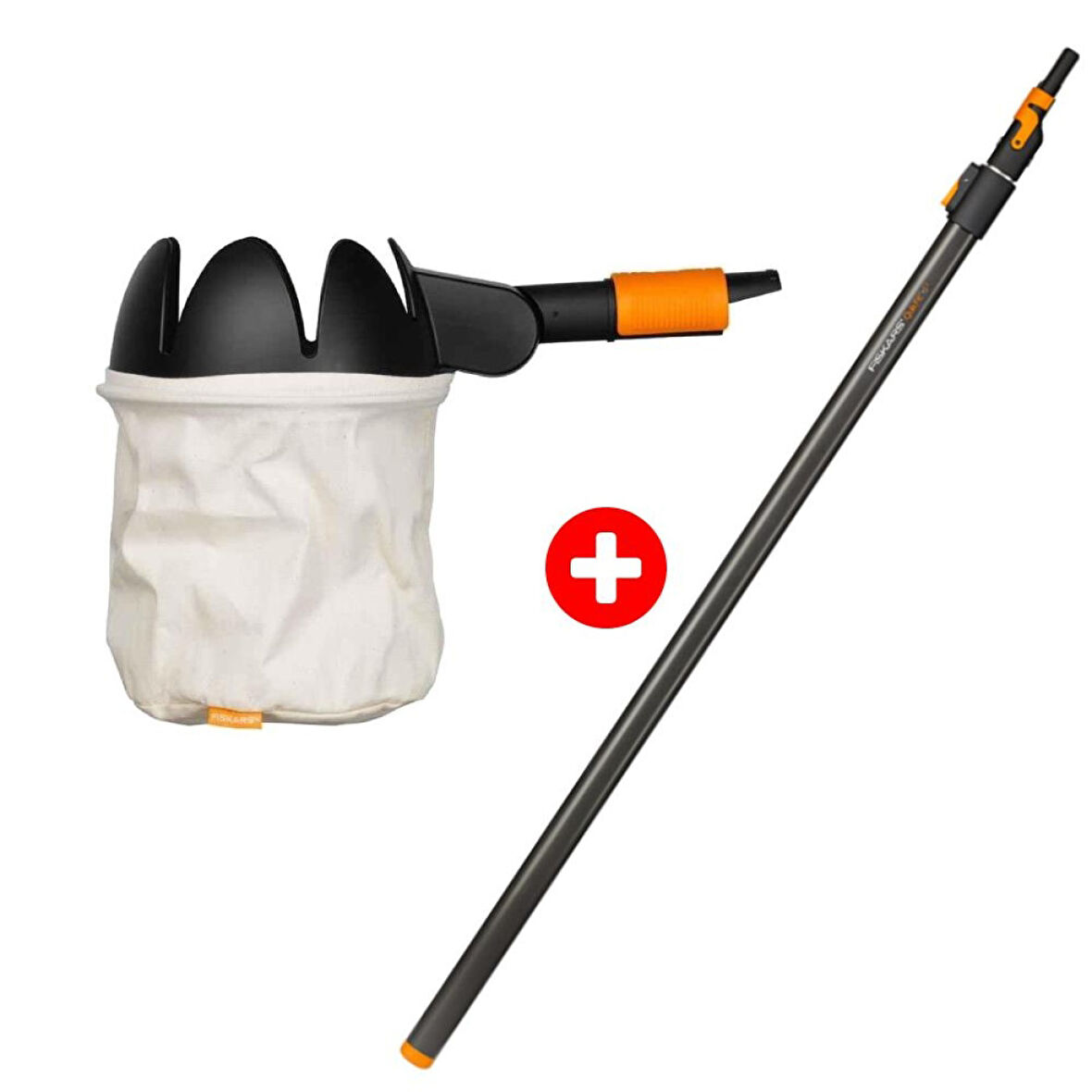 Fiskars 136950 Quikfit Meyve Toplayıcı + Teleskopik Sap 140-240 cm