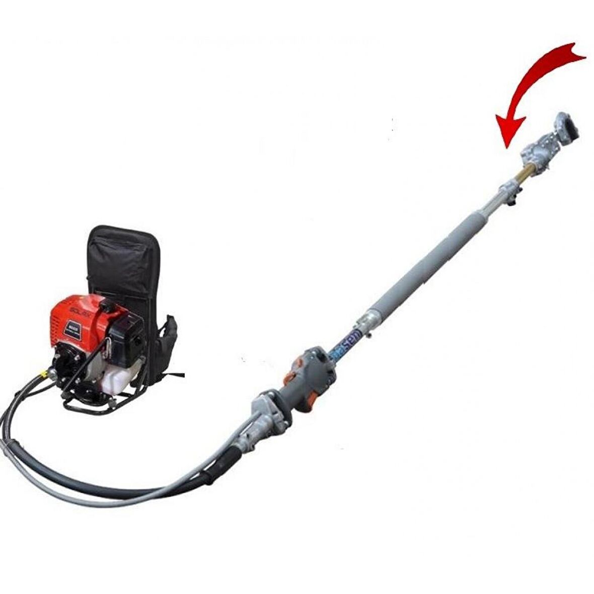 Baseh Teleskopik Şanzımanlı Solax Motorlu Zeytin Hasat Makinesi 3 Hp