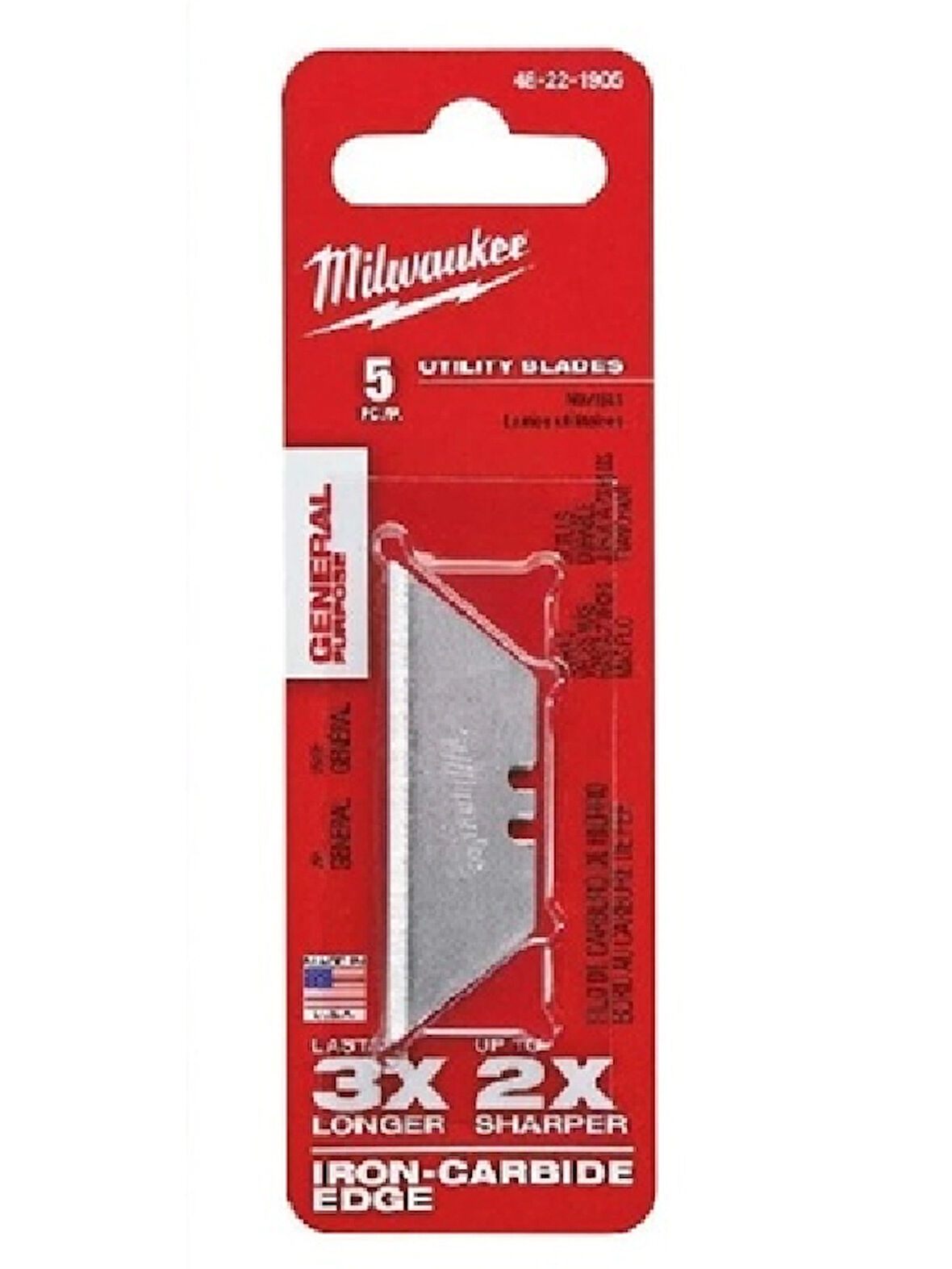 Milwaukee Genel Amaçlı Maket Bıçağı Yedeği (5'li) T48221905